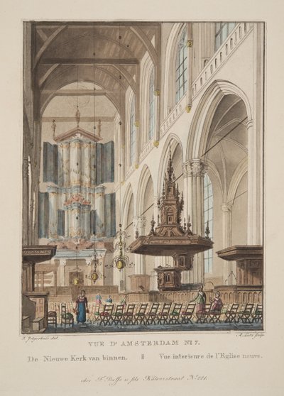 View of Amsterdam No.7. The Nieuwe Kerk from inside. Interior view of the Nieuwe Kerk by Ira Diamond Gerald Cassidy